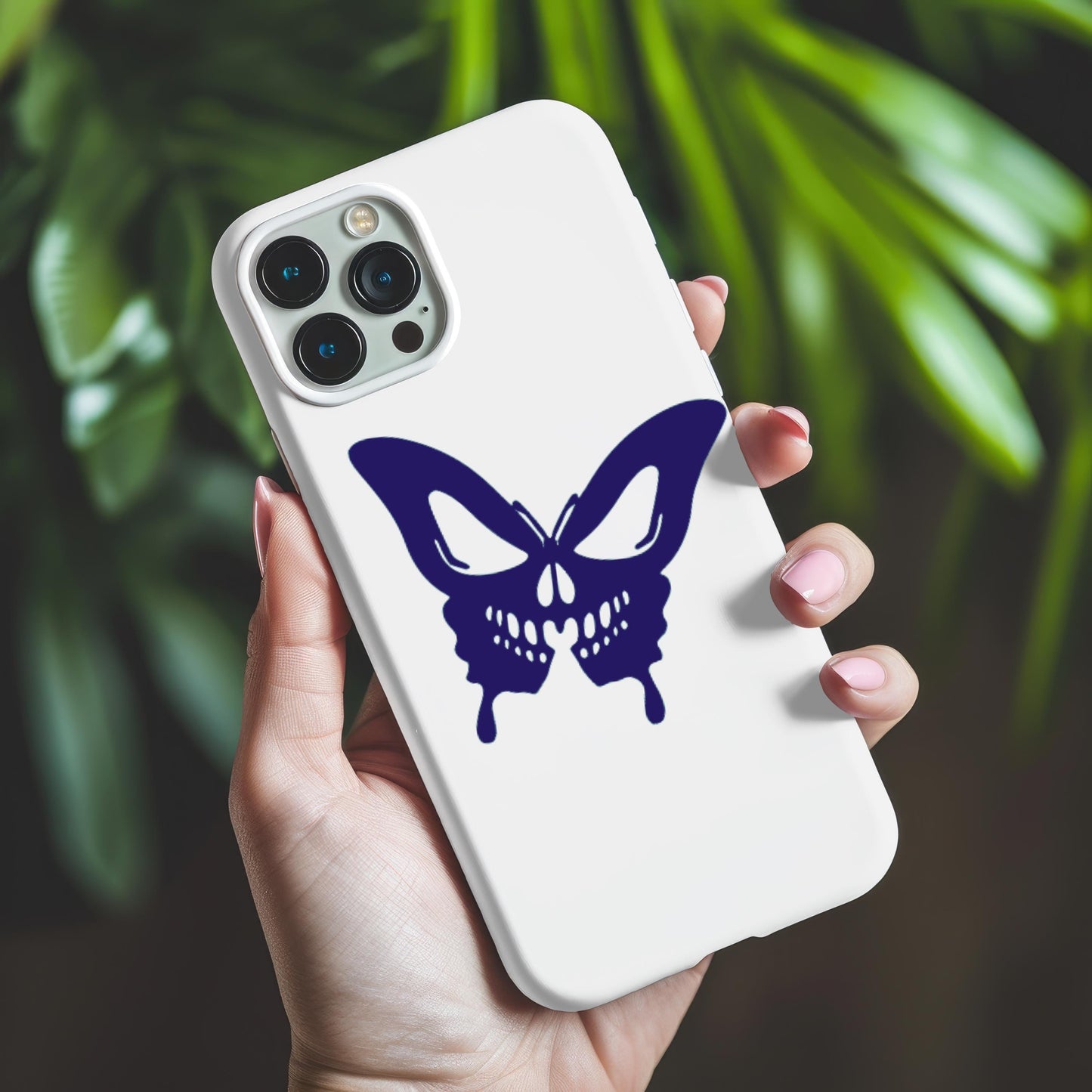 Butterfly Skull Vinyl Decal, Decal for Car Windows, Laptop, Phones, Water Bottle, Mug, Tumblers, Wall Art, Journals, Notebooks, Skateboard