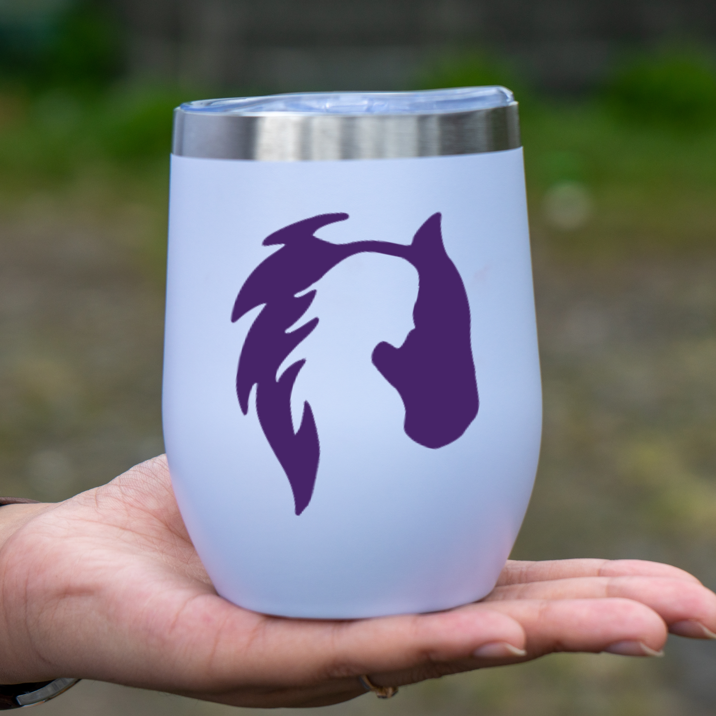 Horse & Woman Dual Silhouette Vinyl Decal