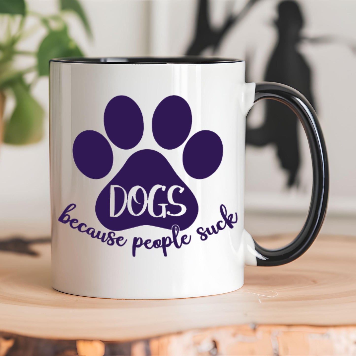 Dogs Because People Suck Vinyl Decal, Paw Print Decal, Car Decals, Sassy Decals for Laptops, Tumblers, Wall Art, Notebooks, Journals