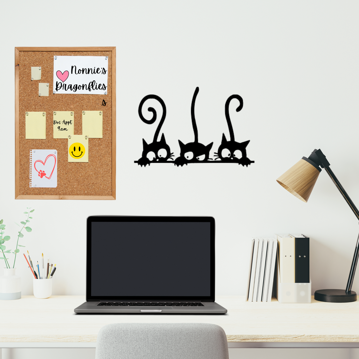 Peeking Cats Vinyl Decal