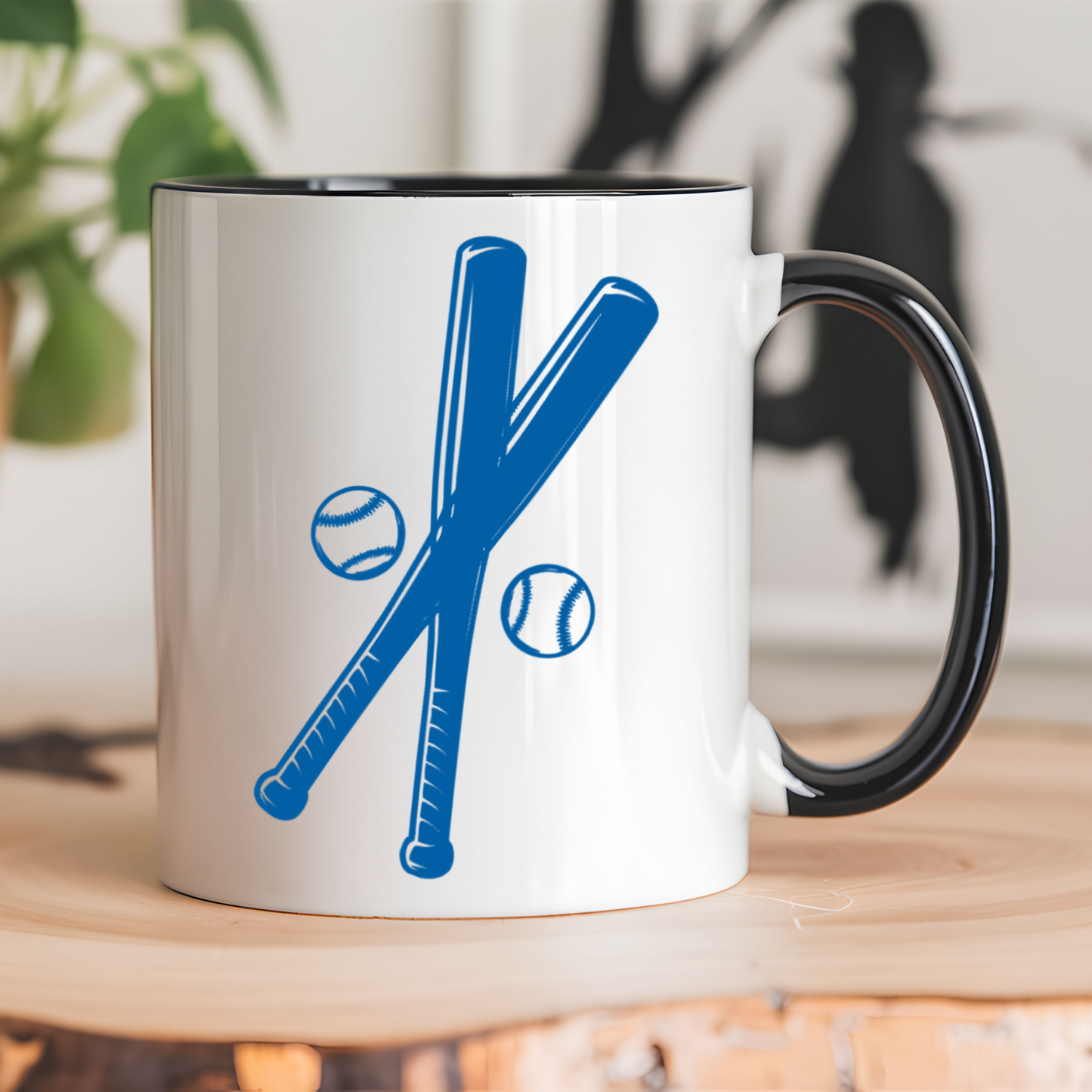 Crossed Baseball Bats with Balls Vinyl Decal