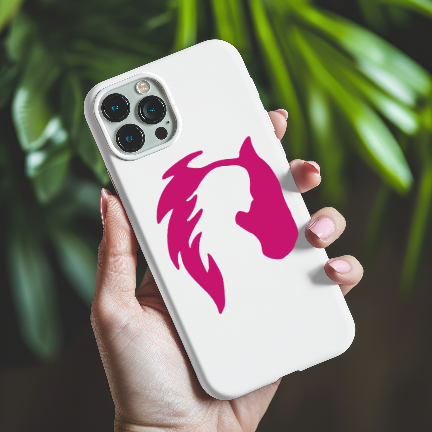Horse & Woman Dual Silhouette Vinyl Decal