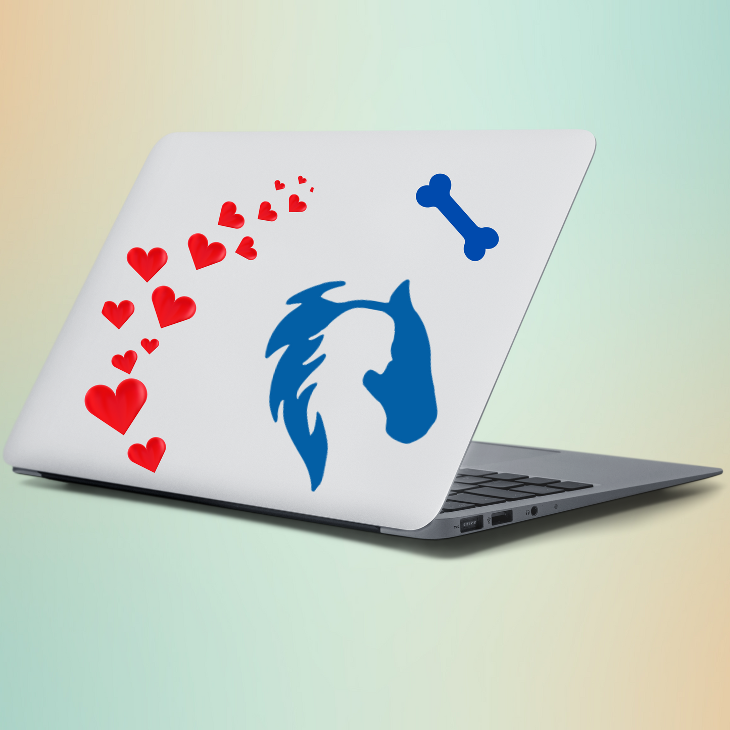 Horse & Woman Dual Silhouette Vinyl Decal
