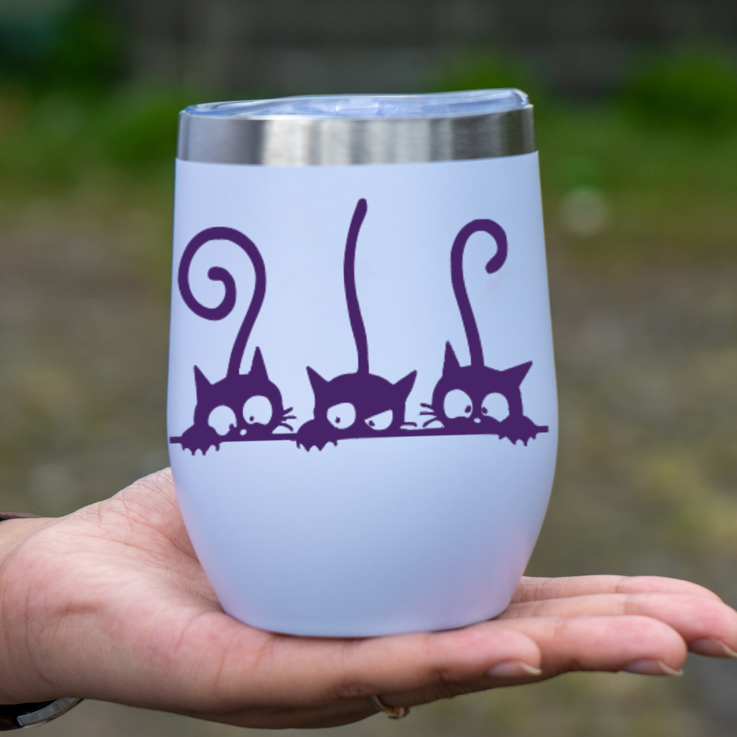 Peeking Cats Vinyl Decal