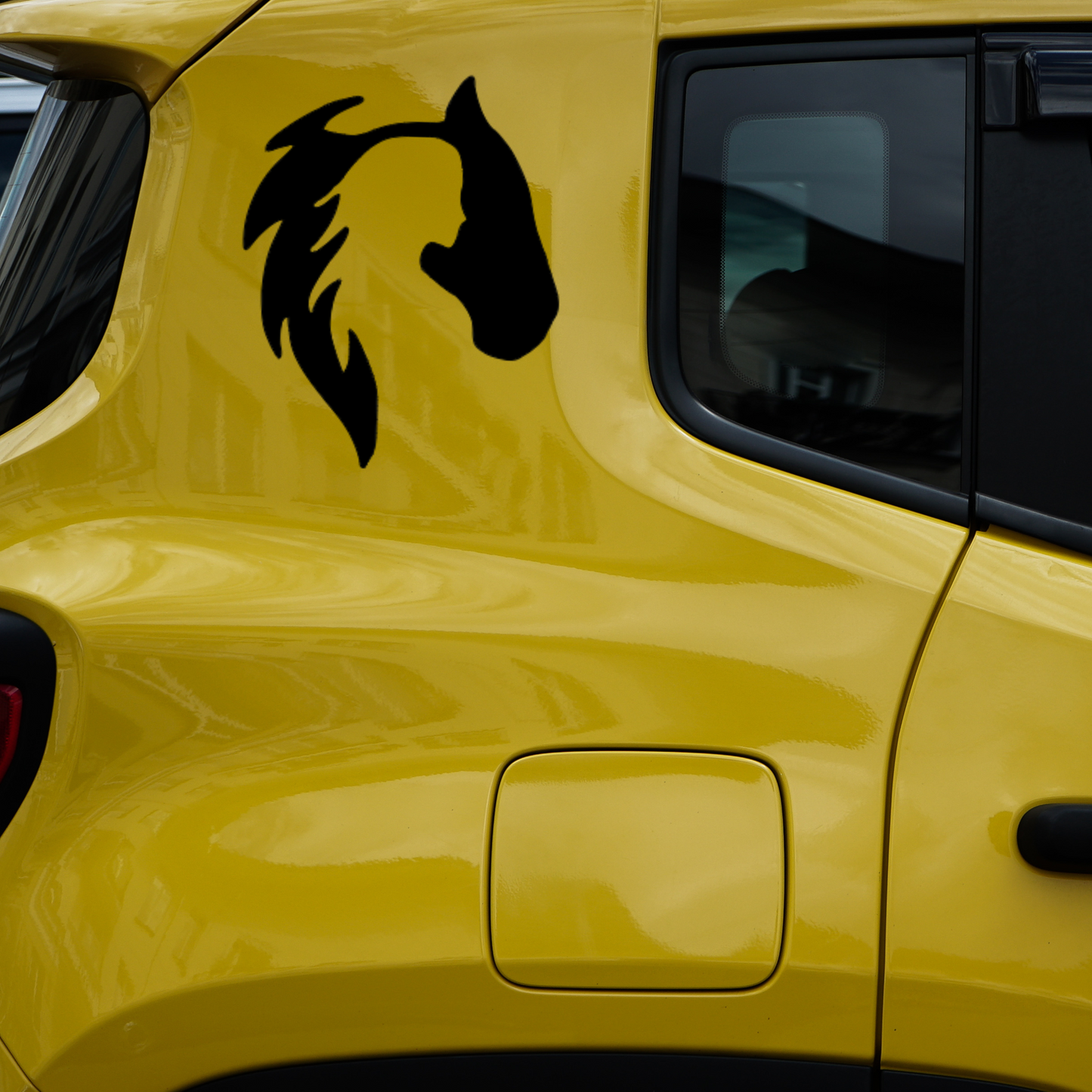 Horse & Woman Dual Silhouette Vinyl Decal