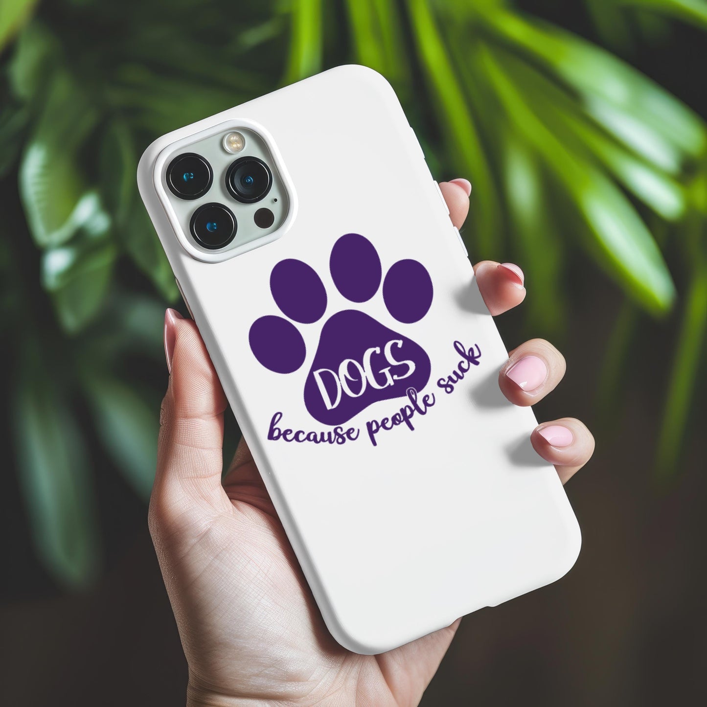 Dogs Because People Suck Vinyl Decal, Paw Print Decal, Car Decals, Sassy Decals for Laptops, Tumblers, Wall Art, Notebooks, Journals