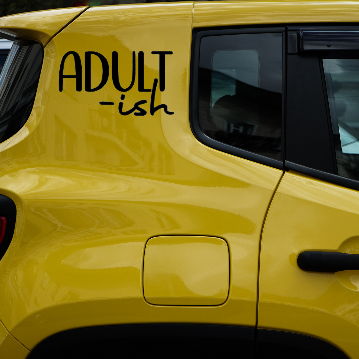 Adult-ish Funny Quote Vinyl Decal