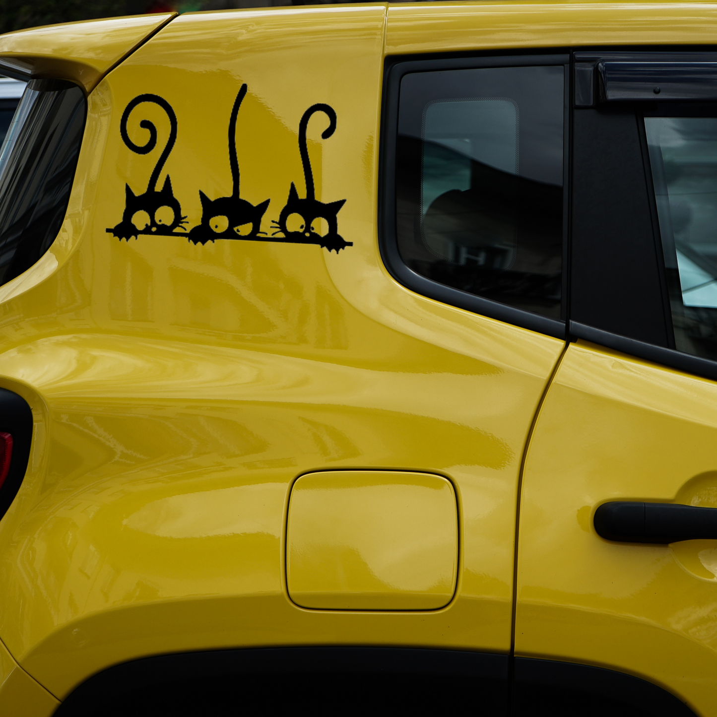 Peeking Cats Vinyl Decal