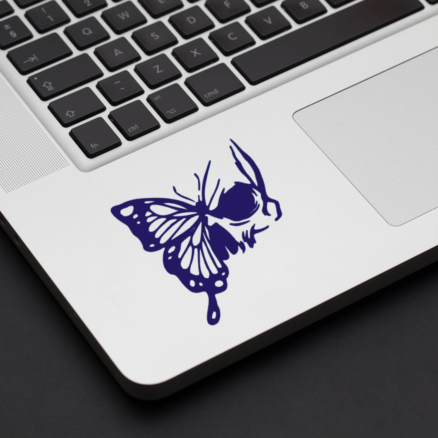 Butterfly & Skull Vinyl Decal, Decal for Car Windows, Trucks, Laptop, Phone, Water Bottle, Mug, Tumblers, Wall Art, Journals, Notebooks