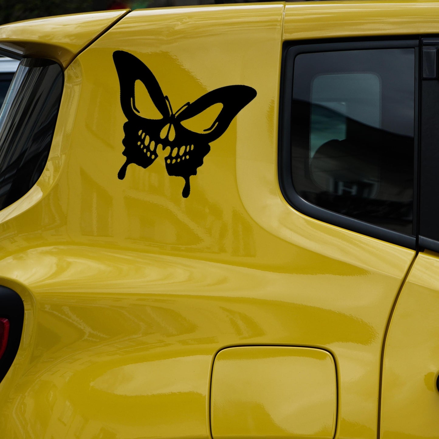 Butterfly Skull Vinyl Decal, Decal for Car Windows, Laptop, Phones, Water Bottle, Mug, Tumblers, Wall Art, Journals, Notebooks, Skateboard