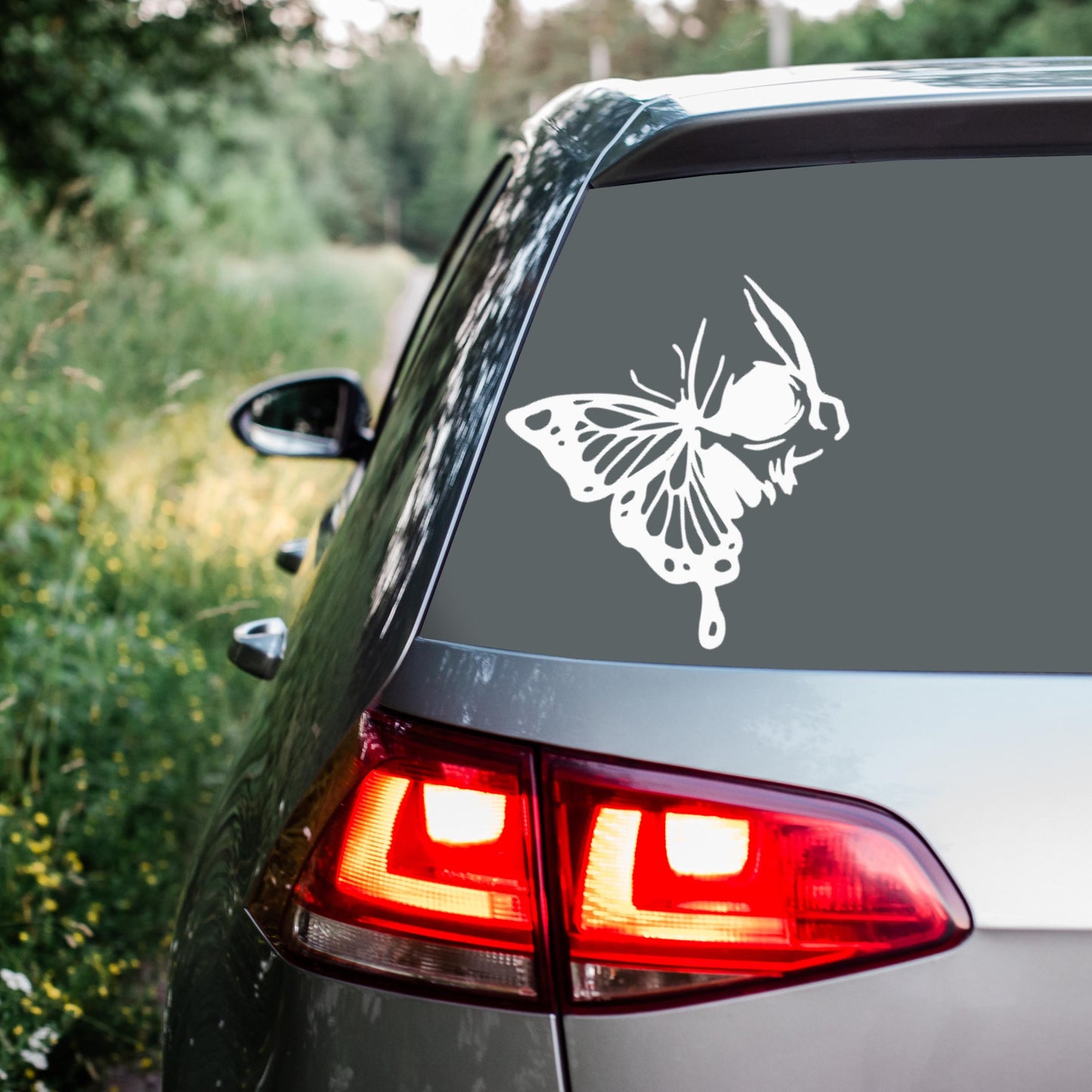 Butterfly & Skull Vinyl Decal, Decal for Car Windows, Trucks, Laptop, Phone, Water Bottle, Mug, Tumblers, Wall Art, Journals, Notebooks