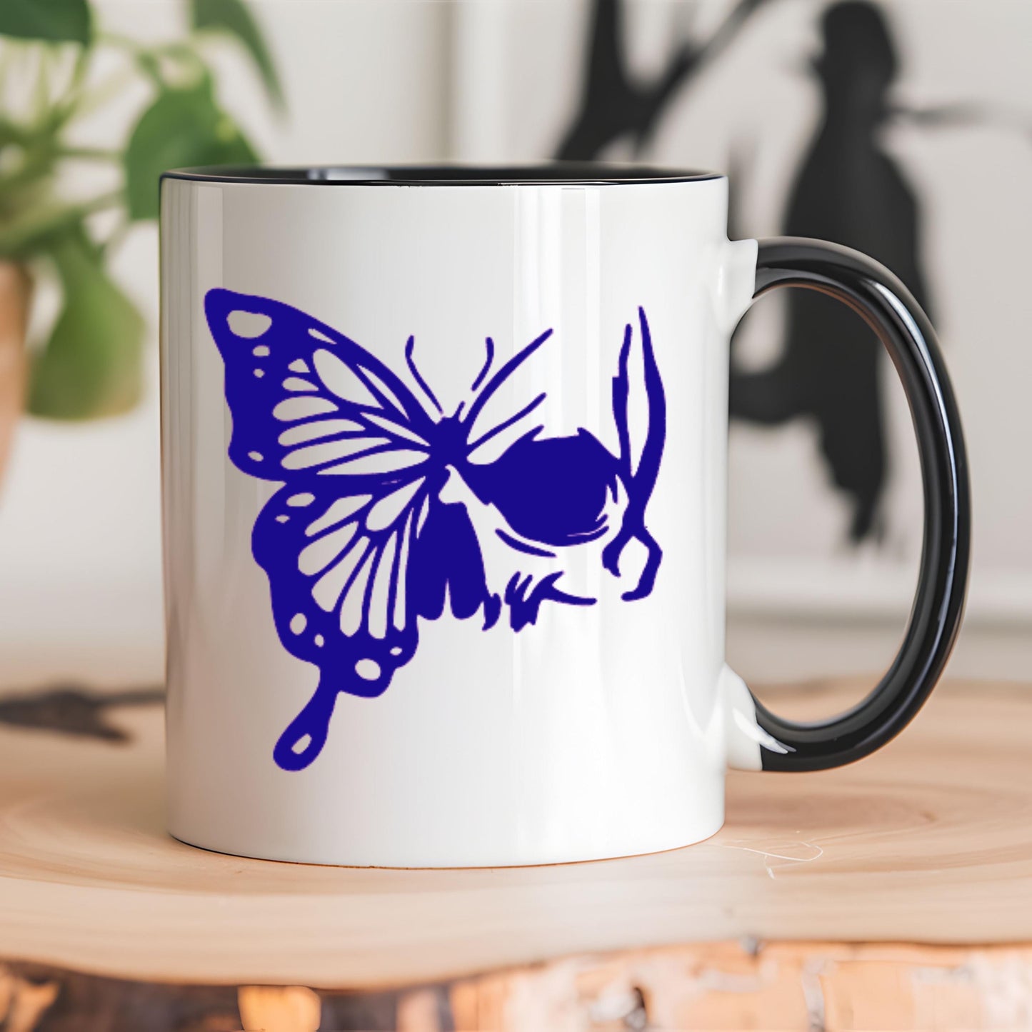 Butterfly & Skull Vinyl Decal, Decal for Car Windows, Trucks, Laptop, Phone, Water Bottle, Mug, Tumblers, Wall Art, Journals, Notebooks