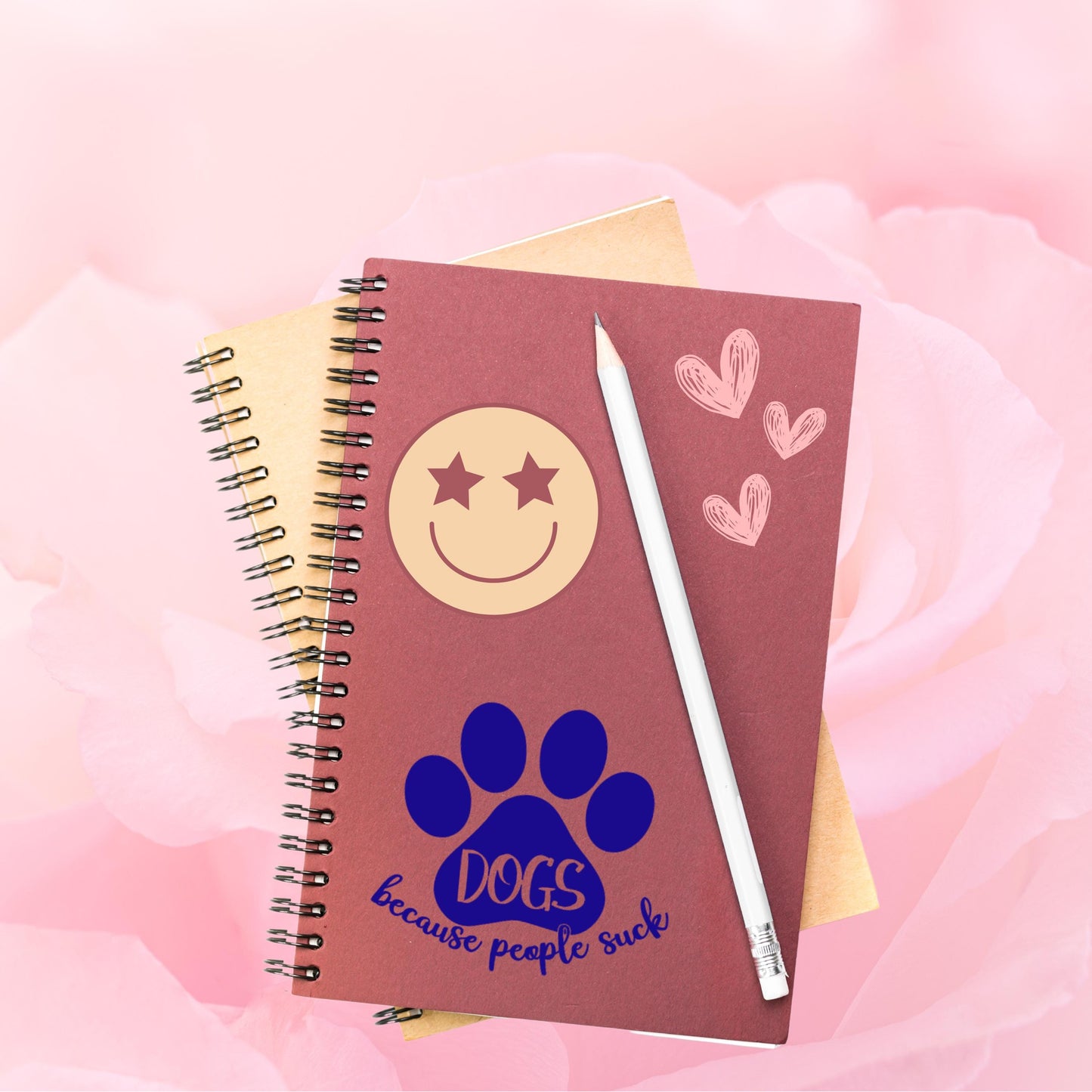 Dogs Because People Suck Vinyl Decal, Paw Print Decal, Car Decals, Sassy Decals for Laptops, Tumblers, Wall Art, Notebooks, Journals