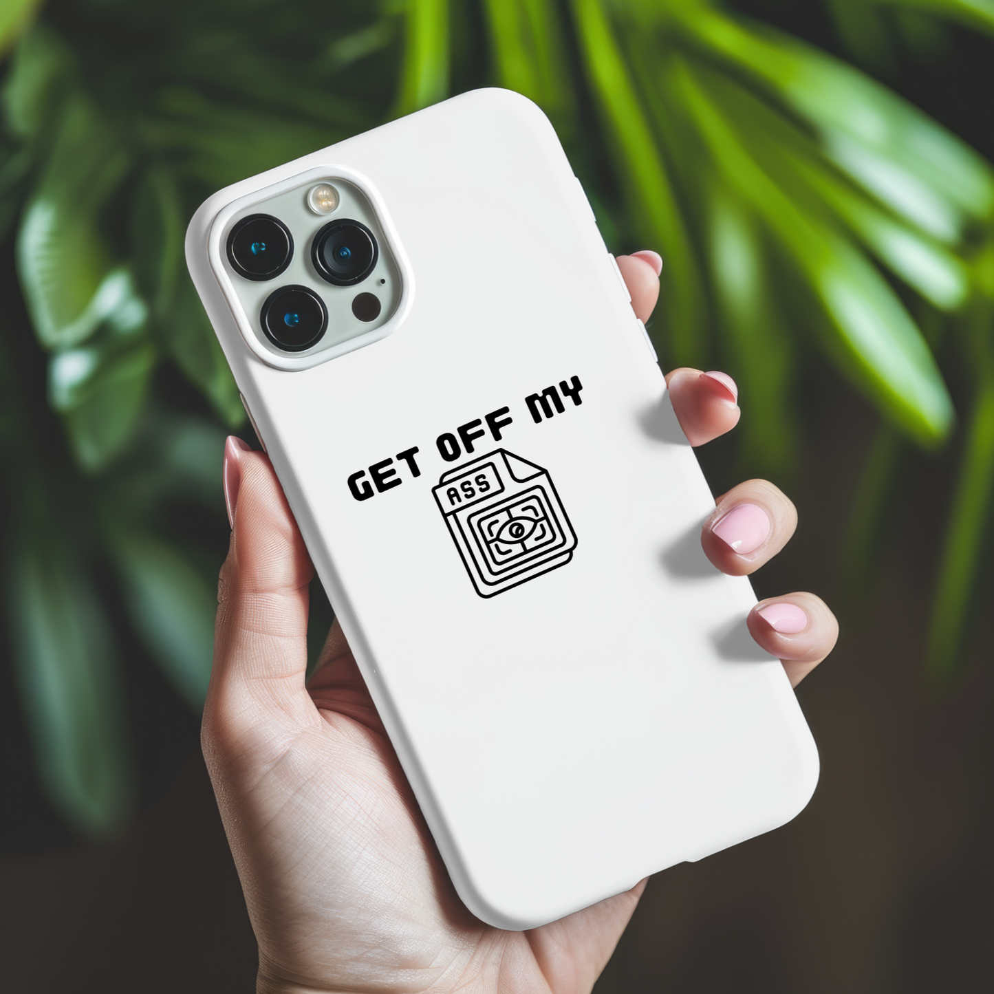 Get Off My Ass - QR Code - Vinyl Sticker Decal