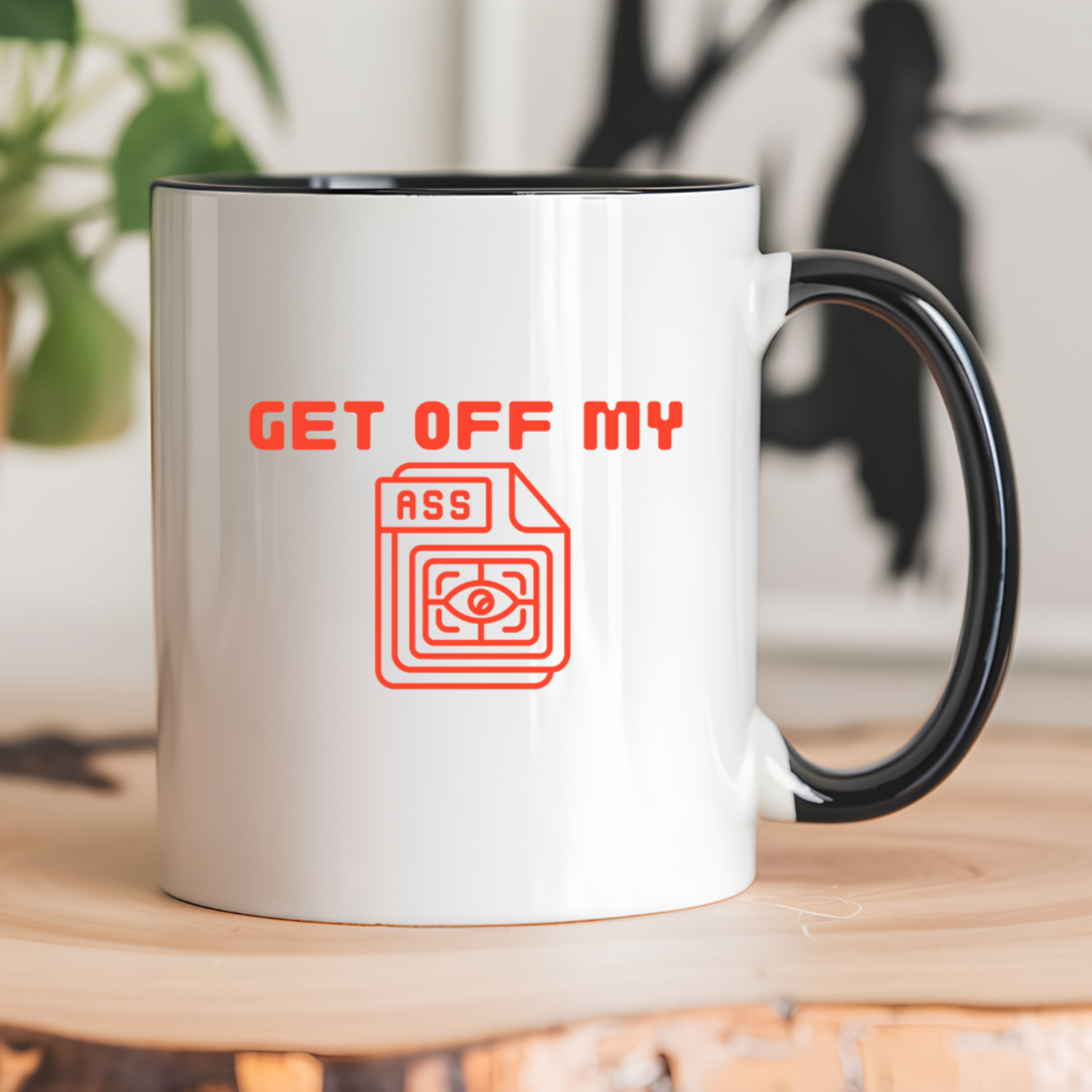 Get Off My Ass - QR Code - Vinyl Sticker Decal